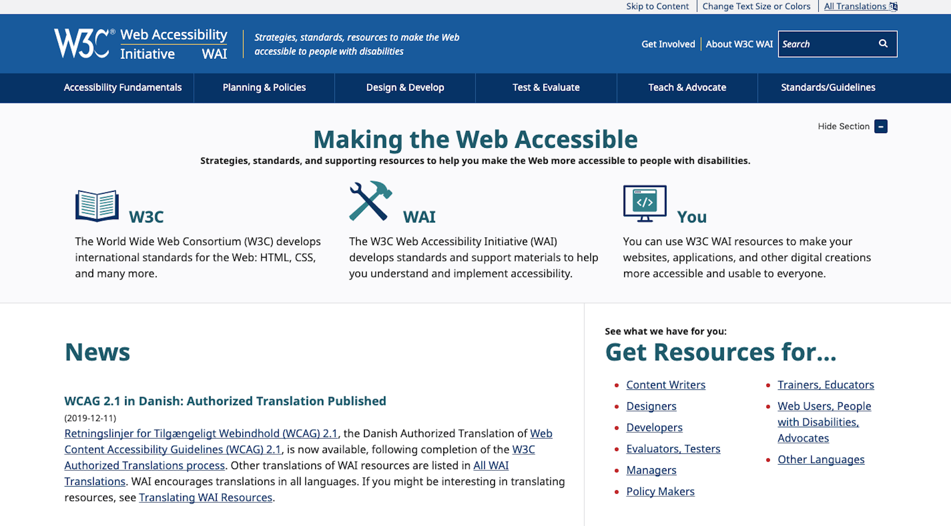 Web Accessibility Initiative